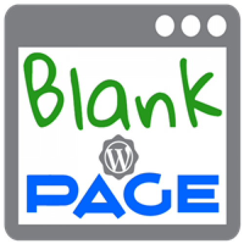 Blank Page Plugin WordPress_200px